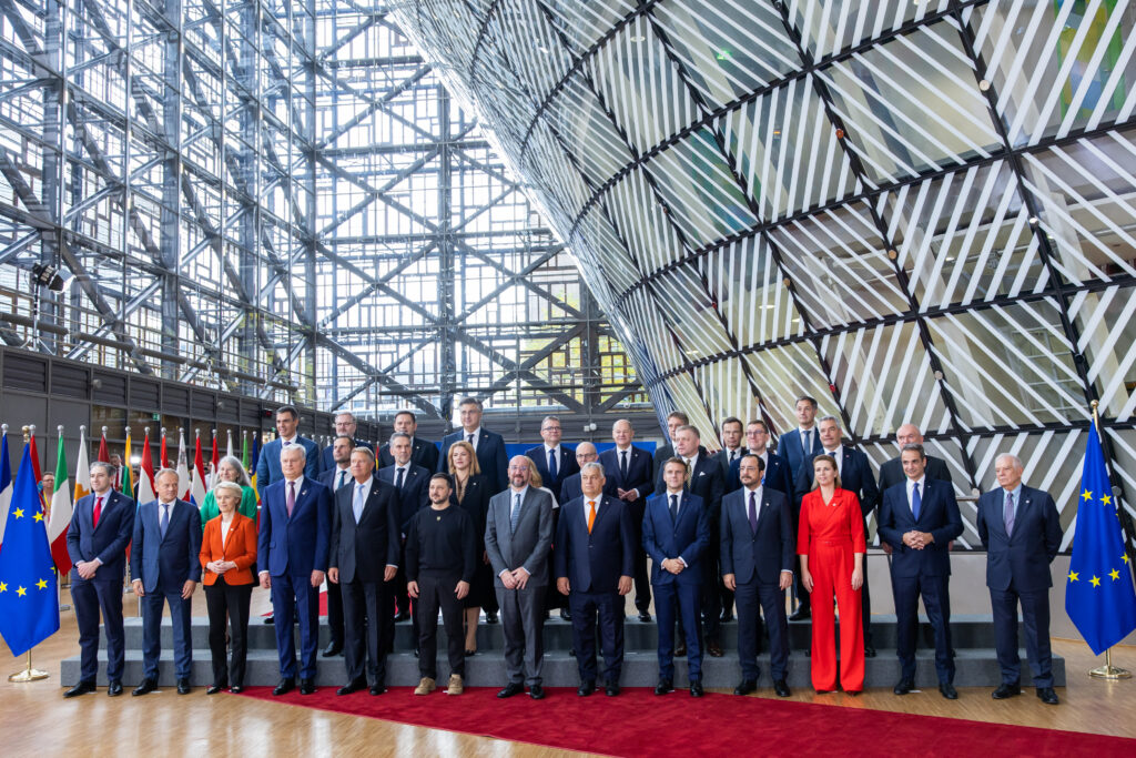 Volodymyr Zelensky au Conseil européen - 17 octobre 2024